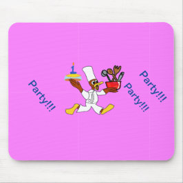 Pink Chef Ducky Födelsedag Musmatta