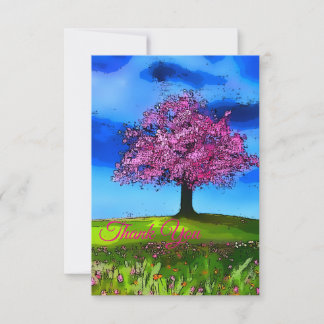 Pink Cherry Tree Tack Kort
