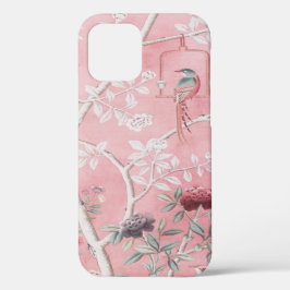 Pink Chinoiserie Bird Floral Elegant