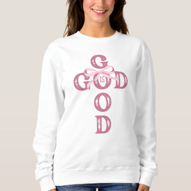 pink Christian aesthetic girls T Shirt (Framsida)
