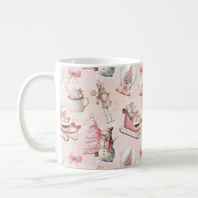 Pink Christmas Kaffemugg (Vänster)