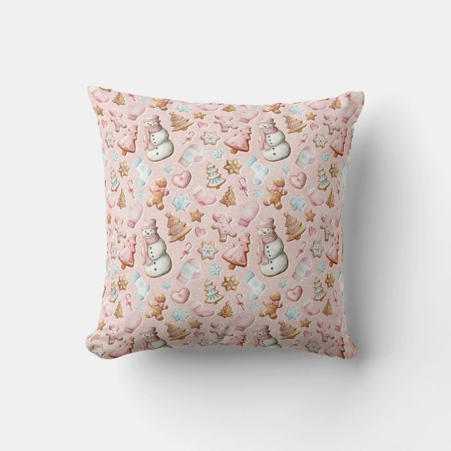 Pink Christmas  Kudde (Framsida)