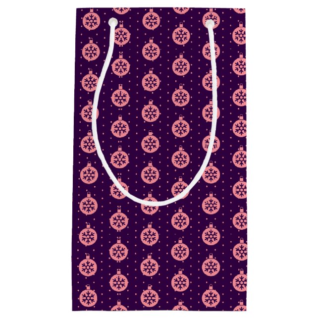 Pink Christmas Ornaments on Purple Modern Holiday (Framsidan)