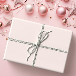 Pink Christmas Solid Color Presentpapper