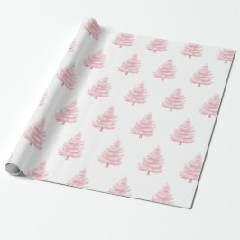 Pink Christmas Trees Presentpapper