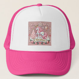 Pink Christmas Wonderland Unicorn Keps