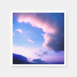 Pink cloud pappersservett