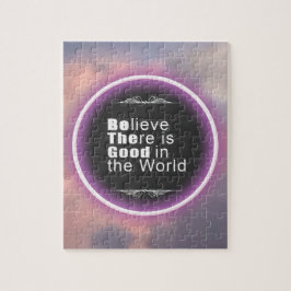 Pink Clouds Quote Pussel