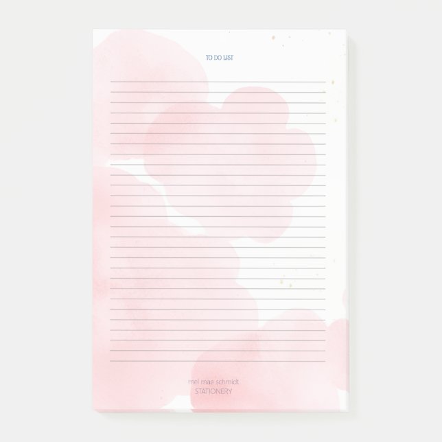Pink Clouds To Do List Pad Post-it Block (Framsida)