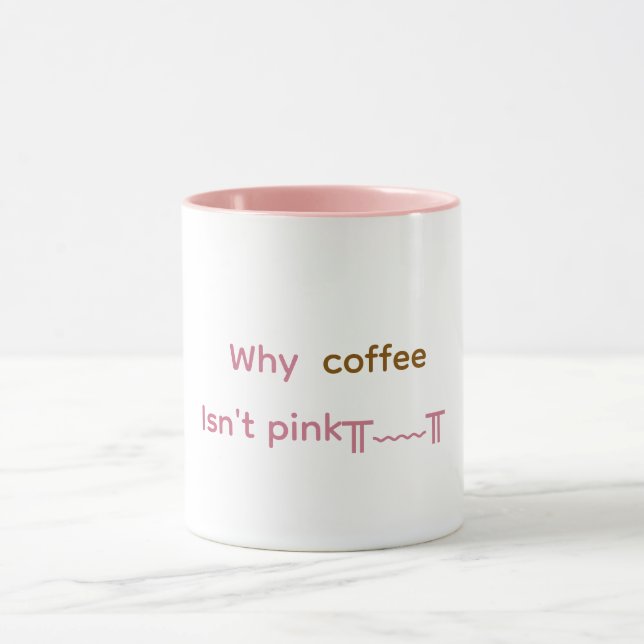 Pink coffee Mug Mugg (Center)