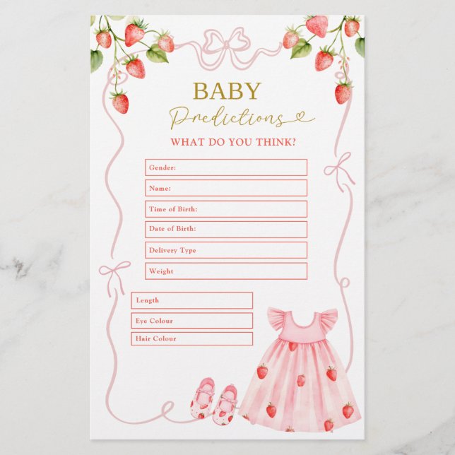 Pink Coquette Baby Clothes Baby Predictions  (Framsida)