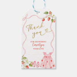 Pink Coquette Baby Clothes Baby Shower Gift Tag Presentetikett