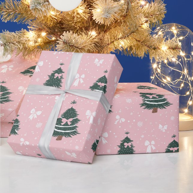 Pink Coquette Holiday Wrapping Paper Presentpapper (Helgdagar)