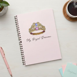 Pink Coquette Tiara & Bow Spiral Notebook Anteckningsbok