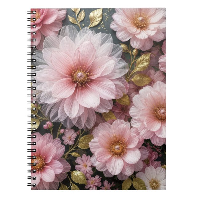 Pink Cosmos Collection Anteckningsbok (Framsidan)
