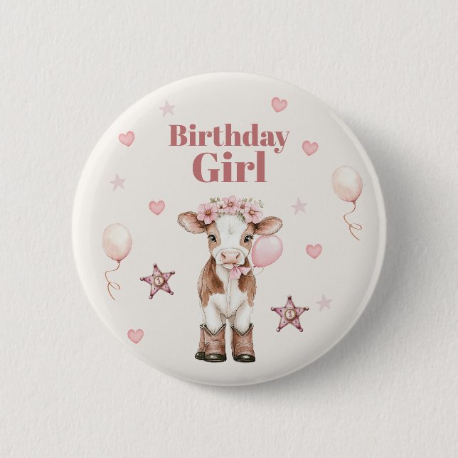 Pink Cowgirl Birthday | Farm Theme 1st Knapp (Framsida)