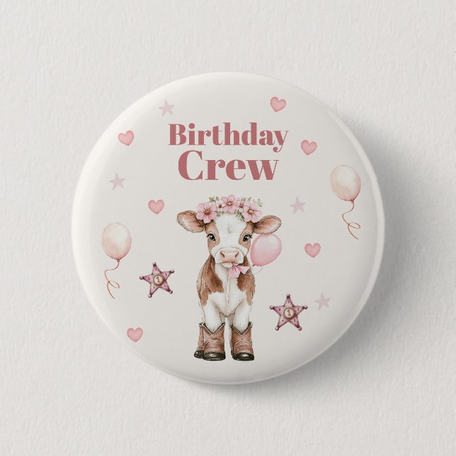 Pink Cowgirl Birthday | Farm Theme 1st Knapp (Framsida)