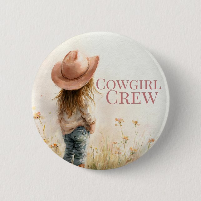 Pink Cowgirl Birthday | Farm Theme 1st  Knapp (Framsida)