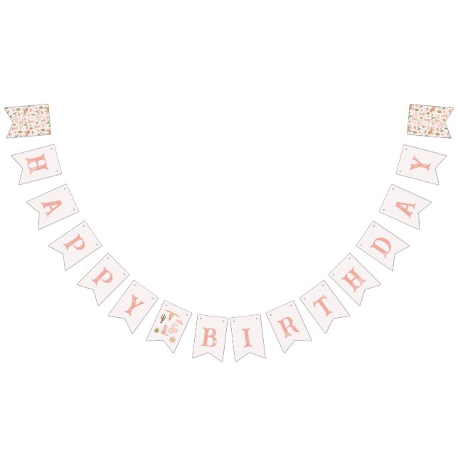 Pink Cowgirl Birthday Party Decor Vimplar (Alla)
