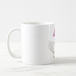 Pink Cowgirl Hat Cow Print Bow Goose Kaffemugg