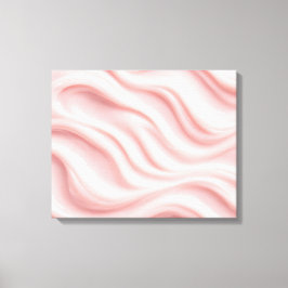 Pink Cream Abstract Design Canvastryck