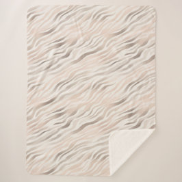 Pink Cream Zebra Animal Print  