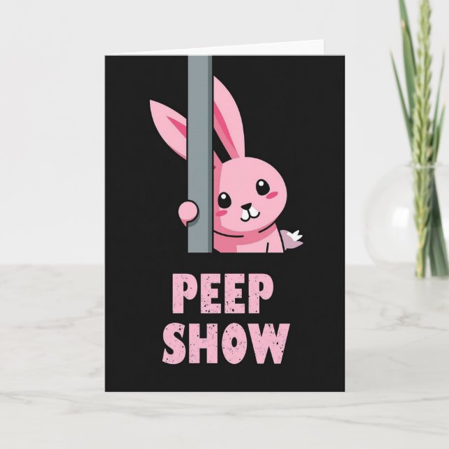 Pink Creature Peep Show Card Kort (Framsida)