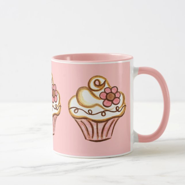 Pink Cupcake Mug Mugg (Höger)