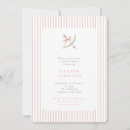 Pink Cupid Arrow Lovestruck Bridal Shower Inbjudningar