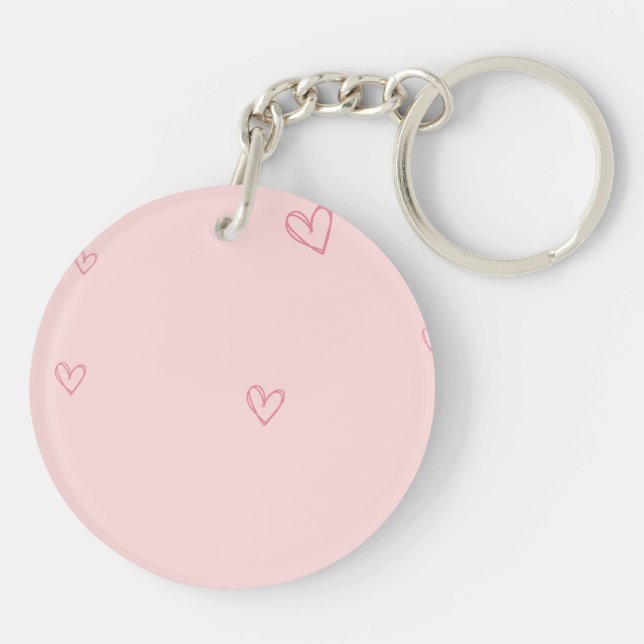 Pink Cute Acrylic Keychain – “She Believed She Cou (Baksidan)