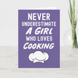 Pink Cute Cooking Cards For Girls For Kids Girly Kort