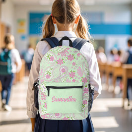 Pink Cute Paisley Pattern Personalized