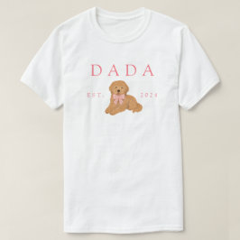 Pink Dada Golden Doodle Födelsedag T Shirt