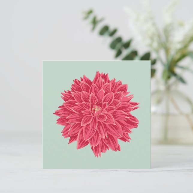 Pink Dahlie (Stående Fram)