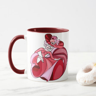 Pink Dancing Lady Mugg