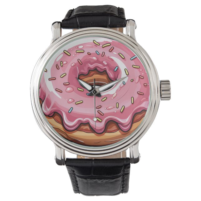 Pink Donut  Armbandsur (Framsida)