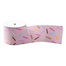 Pink Donut Sprinkles Print Ribbon