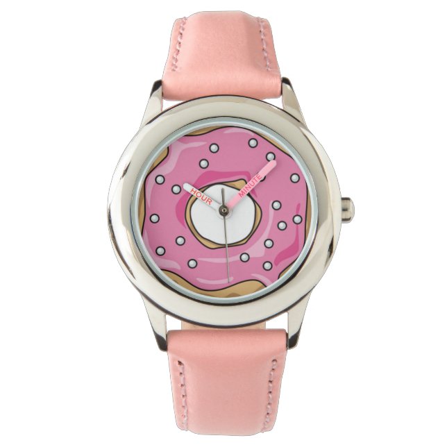 Pink Doughnut Armbandsur (Framsida)
