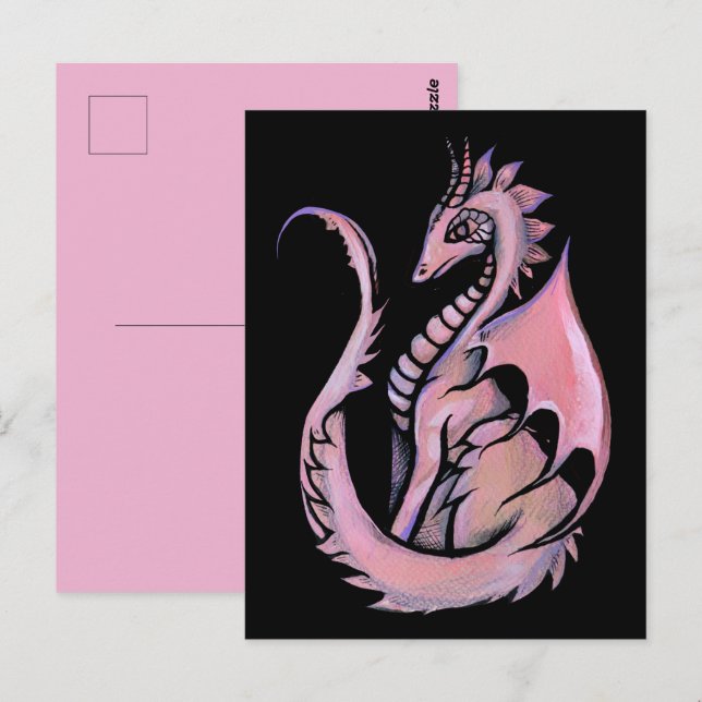 Pink Dragon                                        Vykort (Fram/baksida)