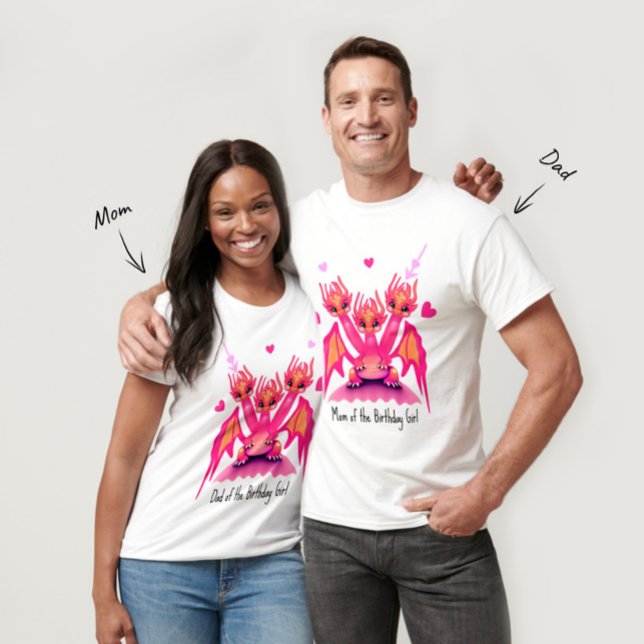 Pink dragons T-Shirt (Skapare uppladdad)