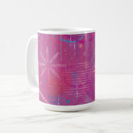 Pink Dreams Abstract  Kaffemugg