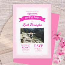 Pink Eagle Scout Court of Honor Ceremony Party