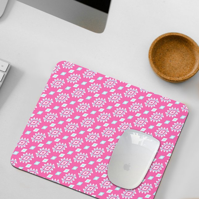 Pink Ethnic Pattern Mouse Pad Musmatta (Skapare uppladdad)