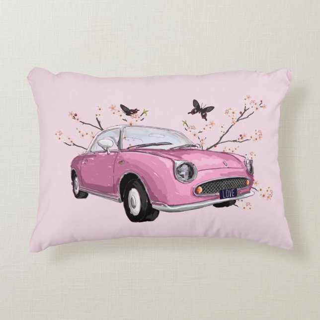 Pink Figaro accent pillow - rugkussen Prydnadskudde (Framsidan)