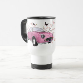 Pink Figaro travel mug - roze reisbeker Resemugg