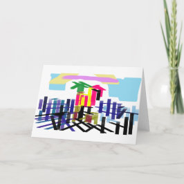 Pink flamingo beach kort