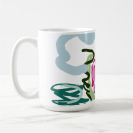 Pink flamingo set kaffemugg