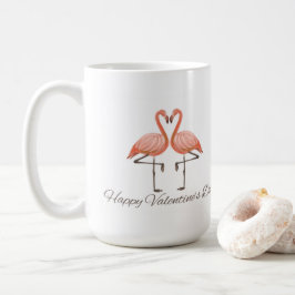 Pink Flamingo Valentine's Mug – Whimsical Romantic Kaffemugg