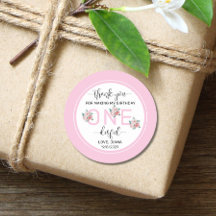 Pink Floral 1st Birthday