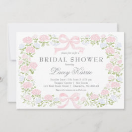 Pink Floral Baby Shower Invitation,  Inbjudningar